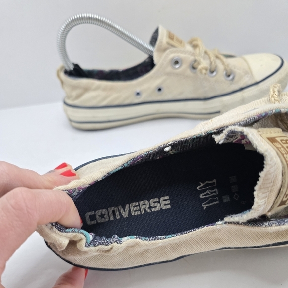Converse | CTAS Shoreline cream canvas slip-on sporty sneakers | WMS 7.5 - Picture 5 of 12